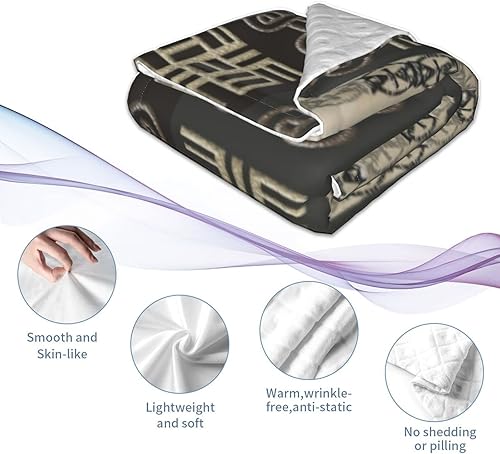 Miniatura 6 de DKJlitter Baby Blanket for Boys Girls, African Pattern with Adinkra simbols Super Soft Comfy Toddler Baby Newborn Double Layer Blanket Shower Gifts