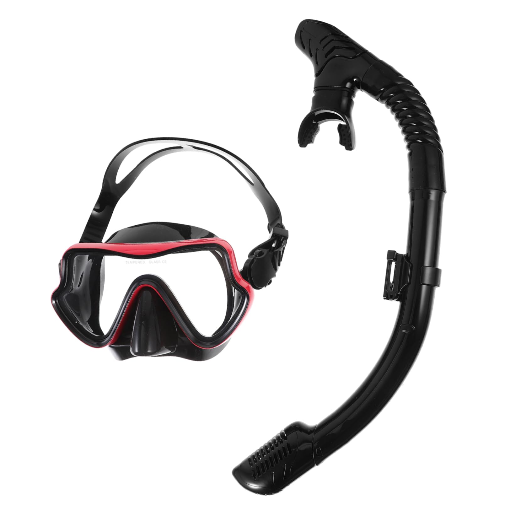 Happyyami Set Large Frame Silicone Snorkeling Gear Adult Size Easy to Wear Impact Resistant