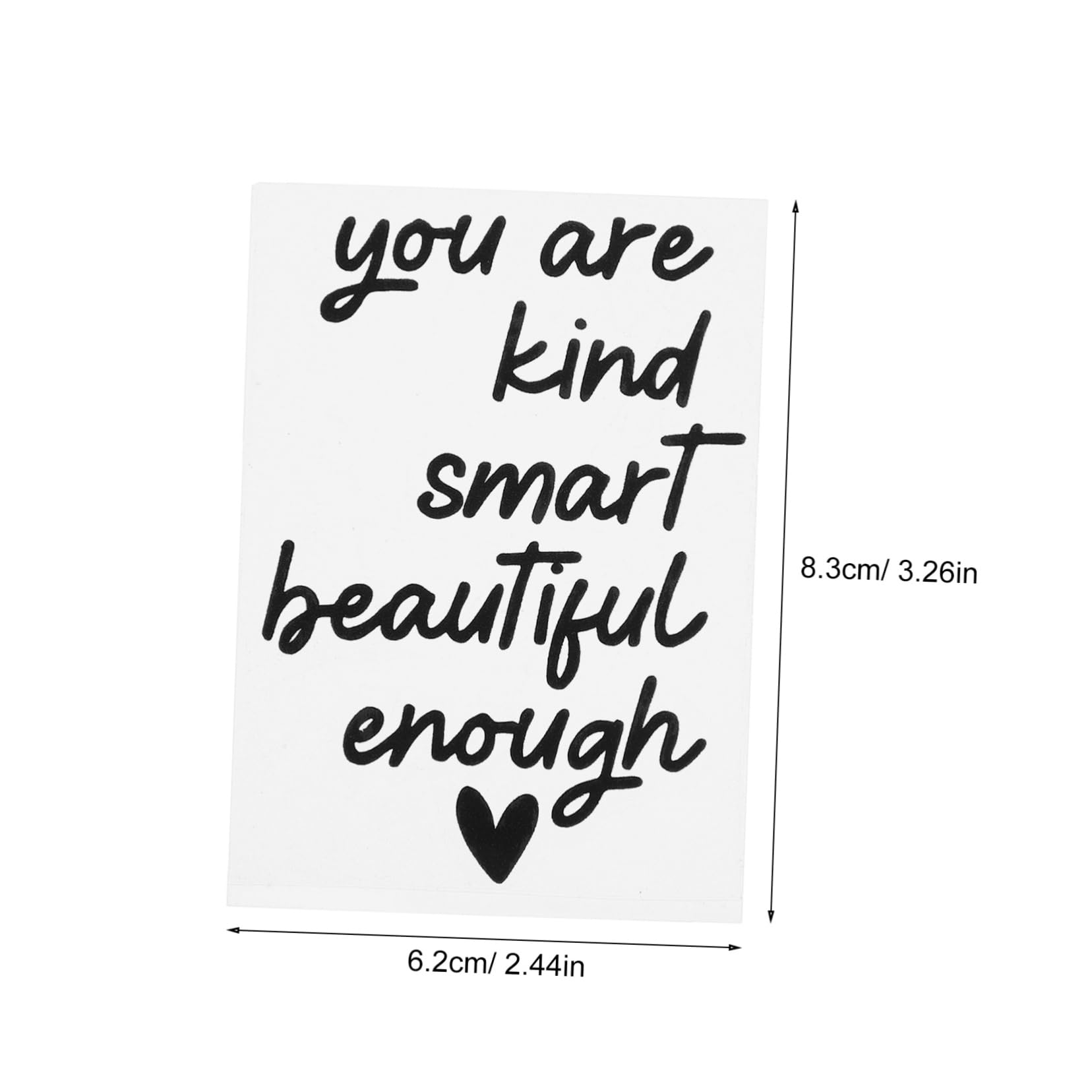Alipis 2sheets Inspirational Bathroom Mirror Decals of Affirmation Stickers for Easy to Apply Remove for Smooth Unique Decor for Your Bathroom