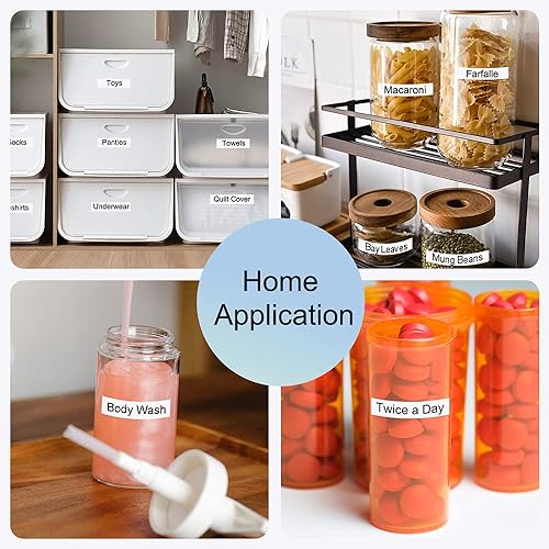 Miniatura 6 de MarkDomain Paquete de 20 unidades de repuesto para cinta de etiquetas DYMO D1 45013 A45013 S0720530 Negro sobre blanco de 12 pulgada, compatible con