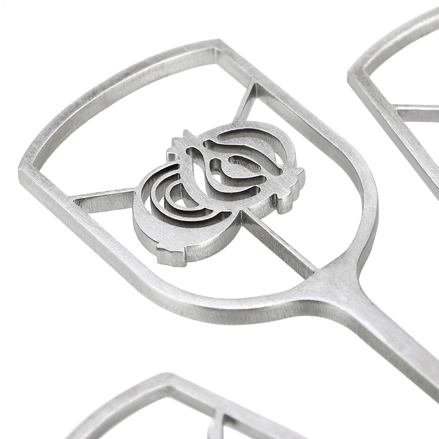 com-four® 6 spiedini burger acciaio inox 16 cm, punte metalliche con impugnatura ampia aperta, accessorio cucina, barbecue per servizio elegante (6x - aperto - 16 cm)