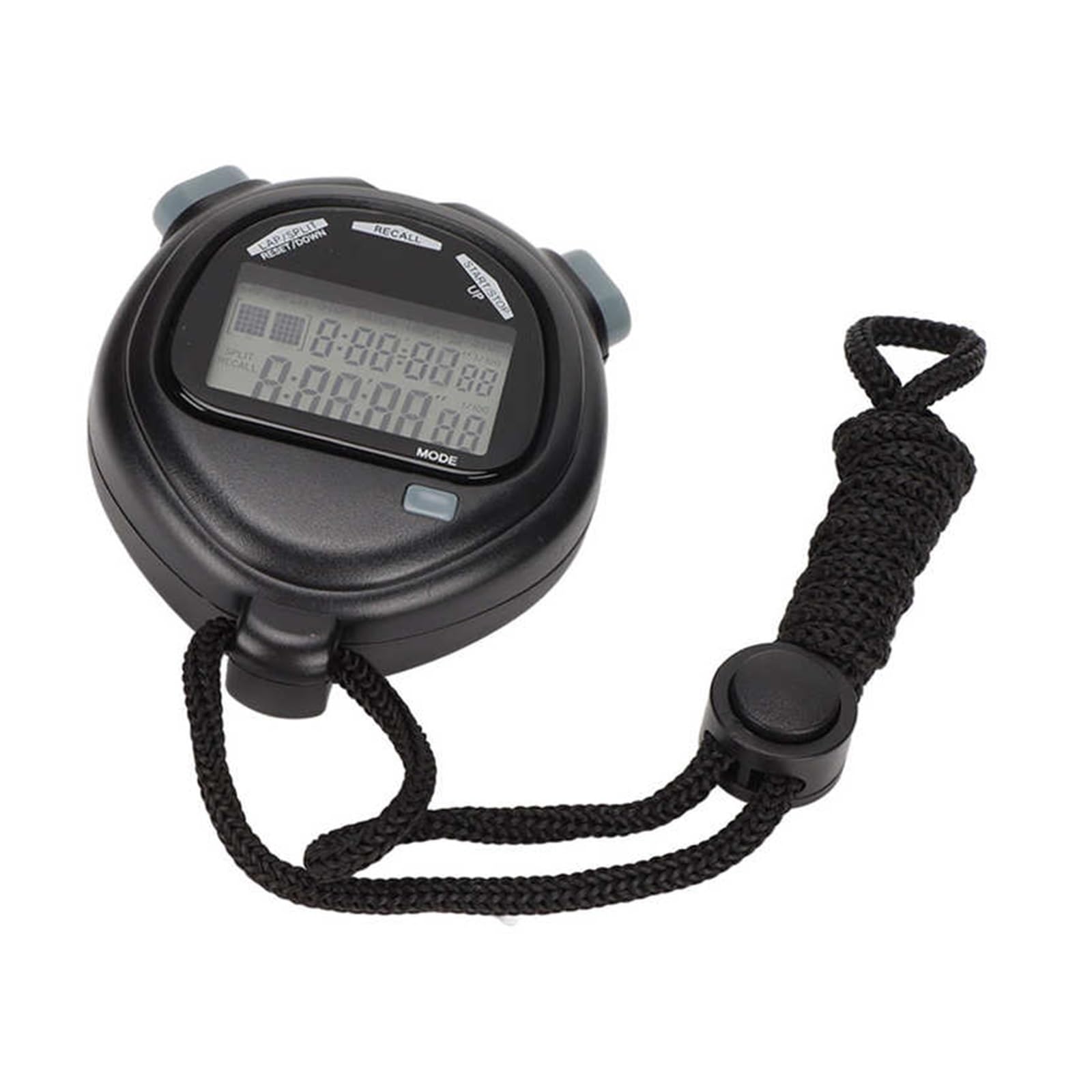 cronometro, Timer sportivo digitale multifunzione a 2 linee for allenamento di