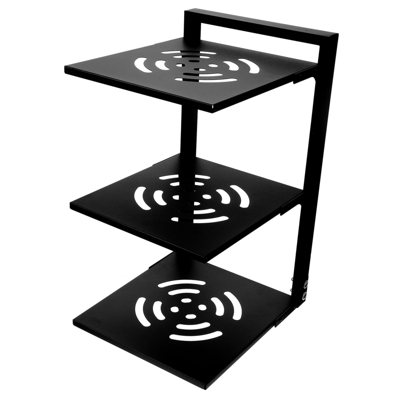 VALICLUD Organizer per Cucina Nero per Acciaio al Carbonio a 3 Livelli in Acciaio al Carbonio Portapentole Regolabile Spaziatura Adattabile, per Armadietti e Sotto Lavello
