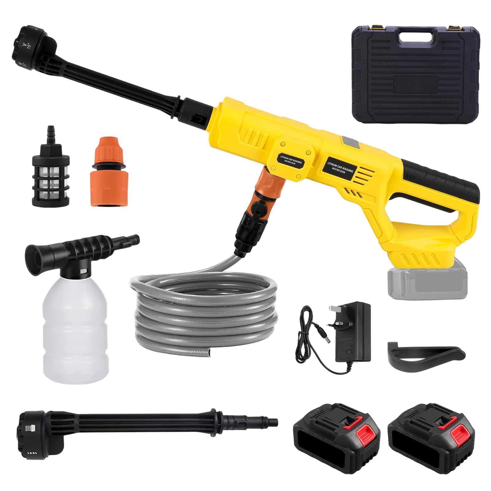Cordless Pressure Washer for Dewalt 20V (2 Batts)1000 PSI Power Jet Washer