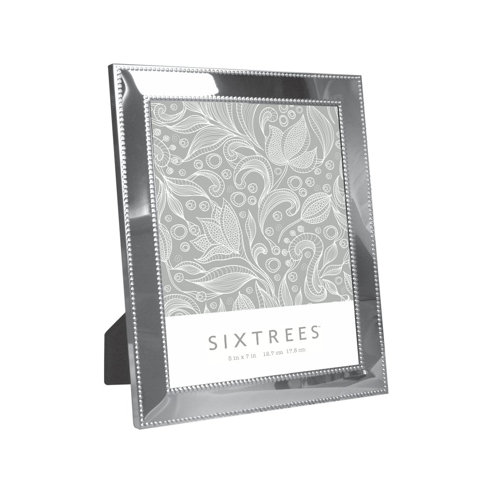 Sixtrees USA Carlisle Double Beads Frame, 5 by 7-Inch