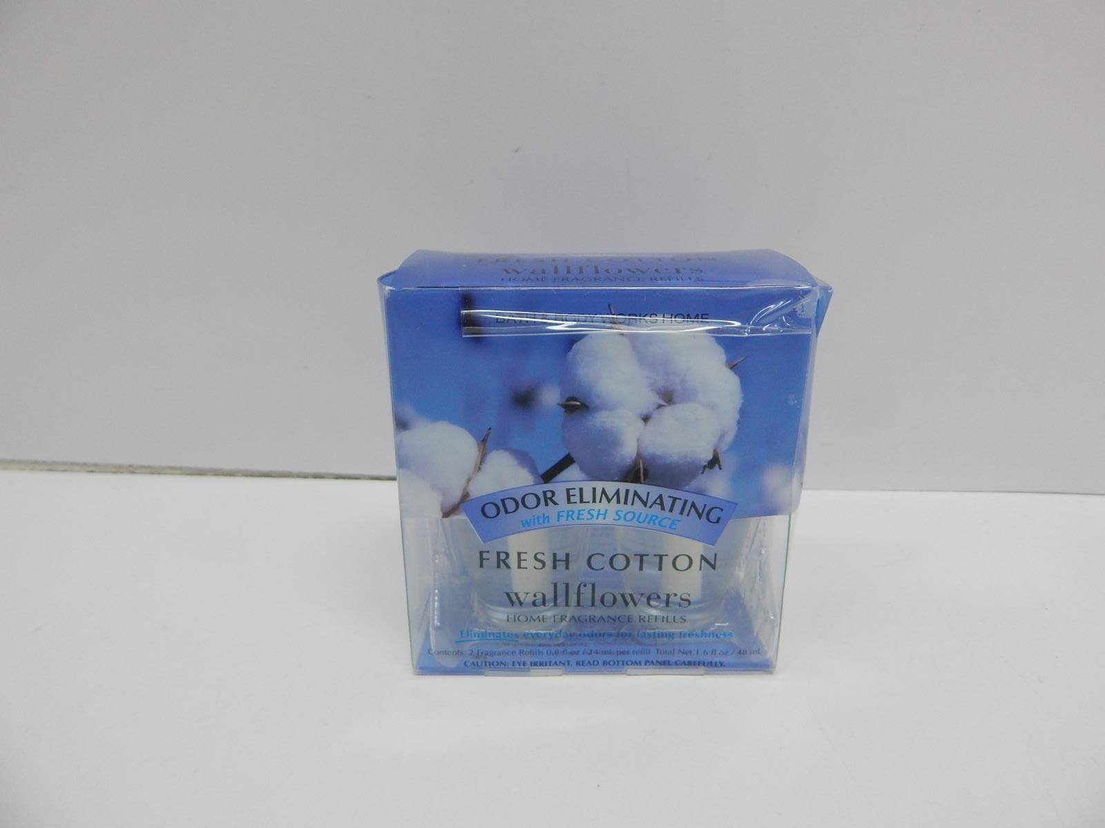 Bath and Body Works Slatkin & Co. FRESH COTTON Wallflower Refill X2