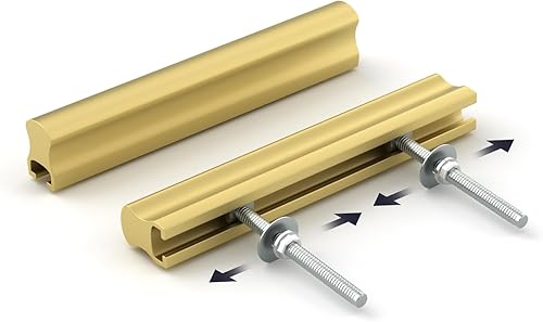 Miniatura 5 de goldenwarm LS9215GD - Paquete de 4 perillas de cuero para puertas de gabinete, pomos de cuero para cajones de gabinete, pomos de cajón para armario,