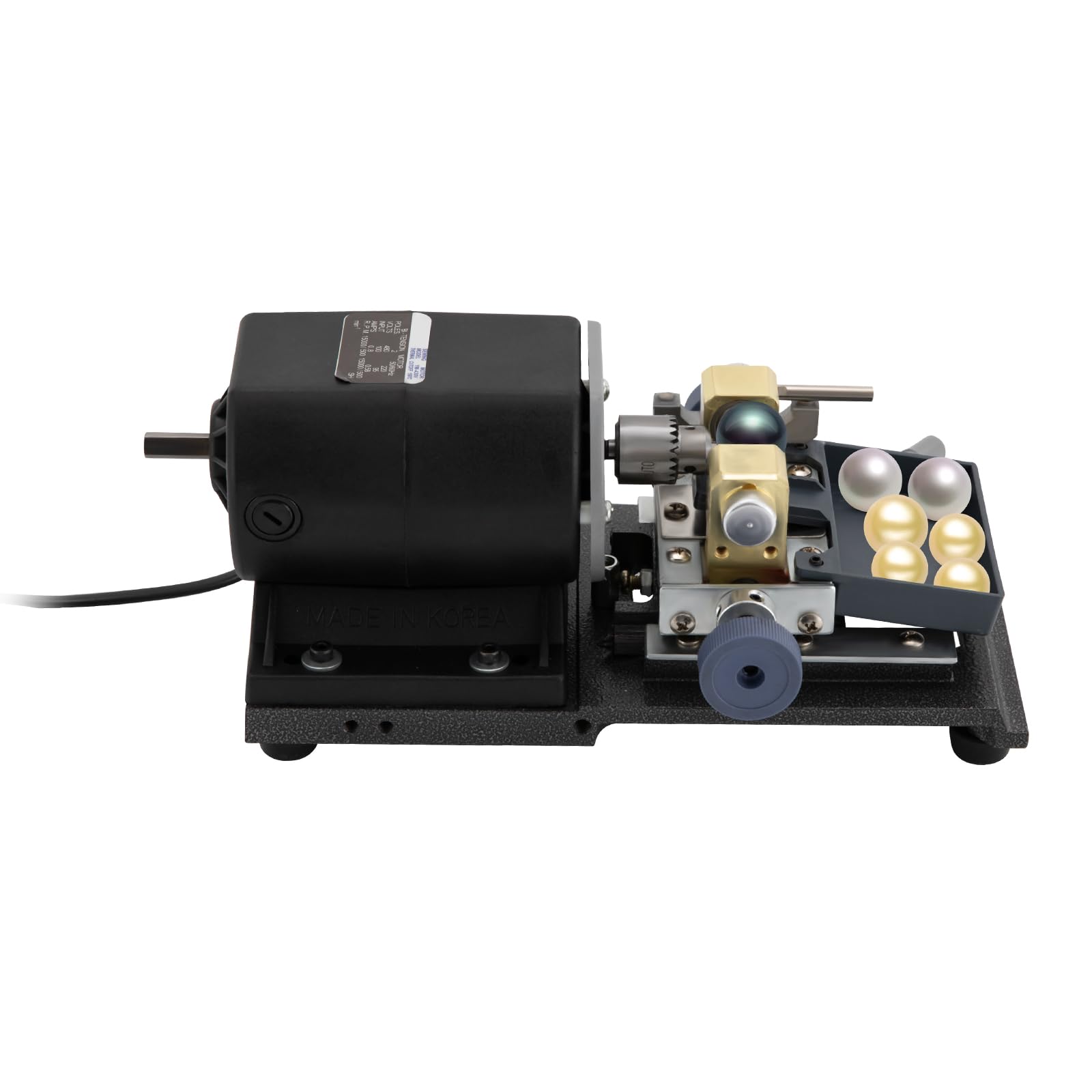 Perceuse à perles professionnelle 220 V 480 W 15 000 tr/min Kit complet de perçage de perles 0,01-0,16 pouces pour perçage, bois, jade, métal, céramique