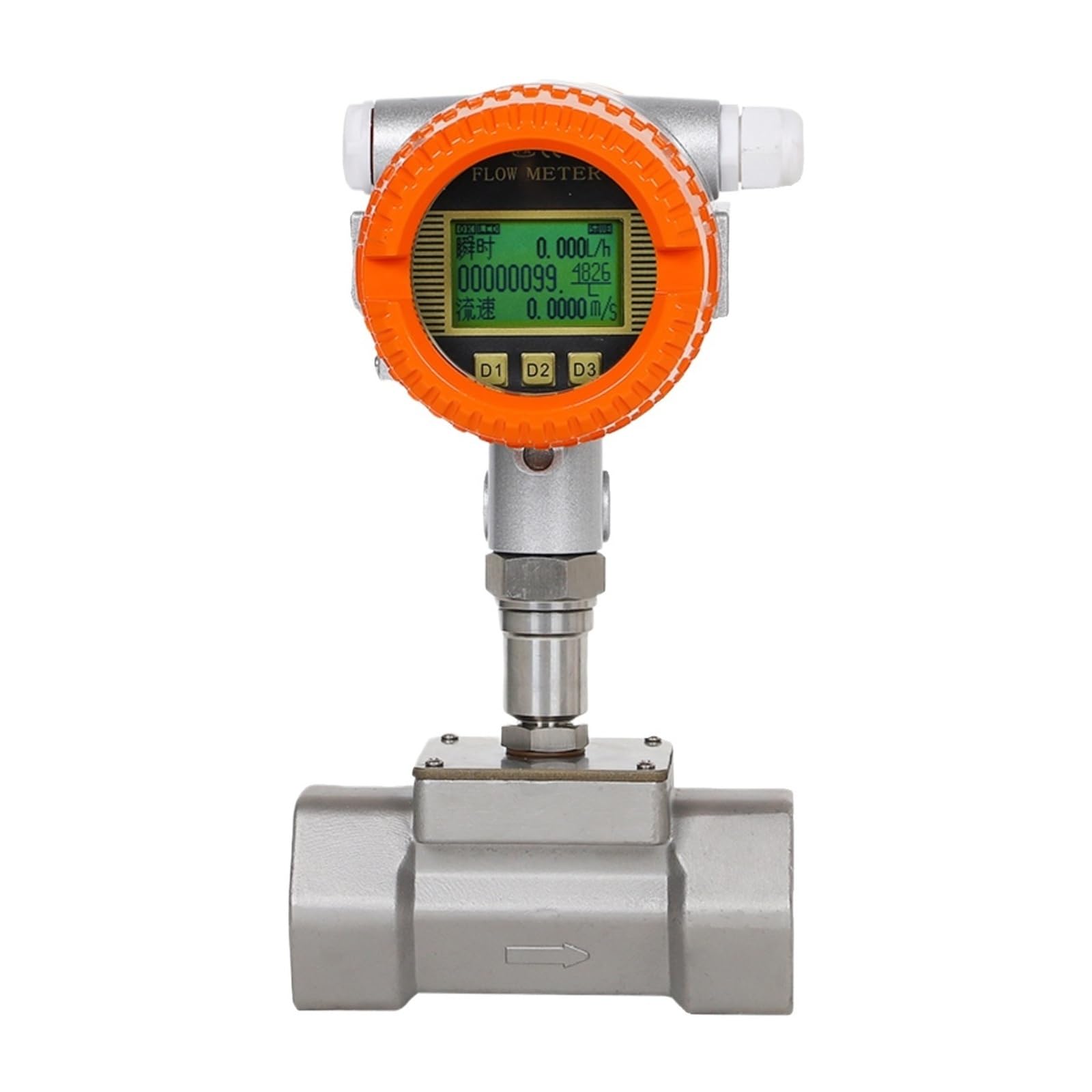 PXQCHAVLN Flow Meter Electronic Digital Sensor Liquid(DN40 stainless steel 485)