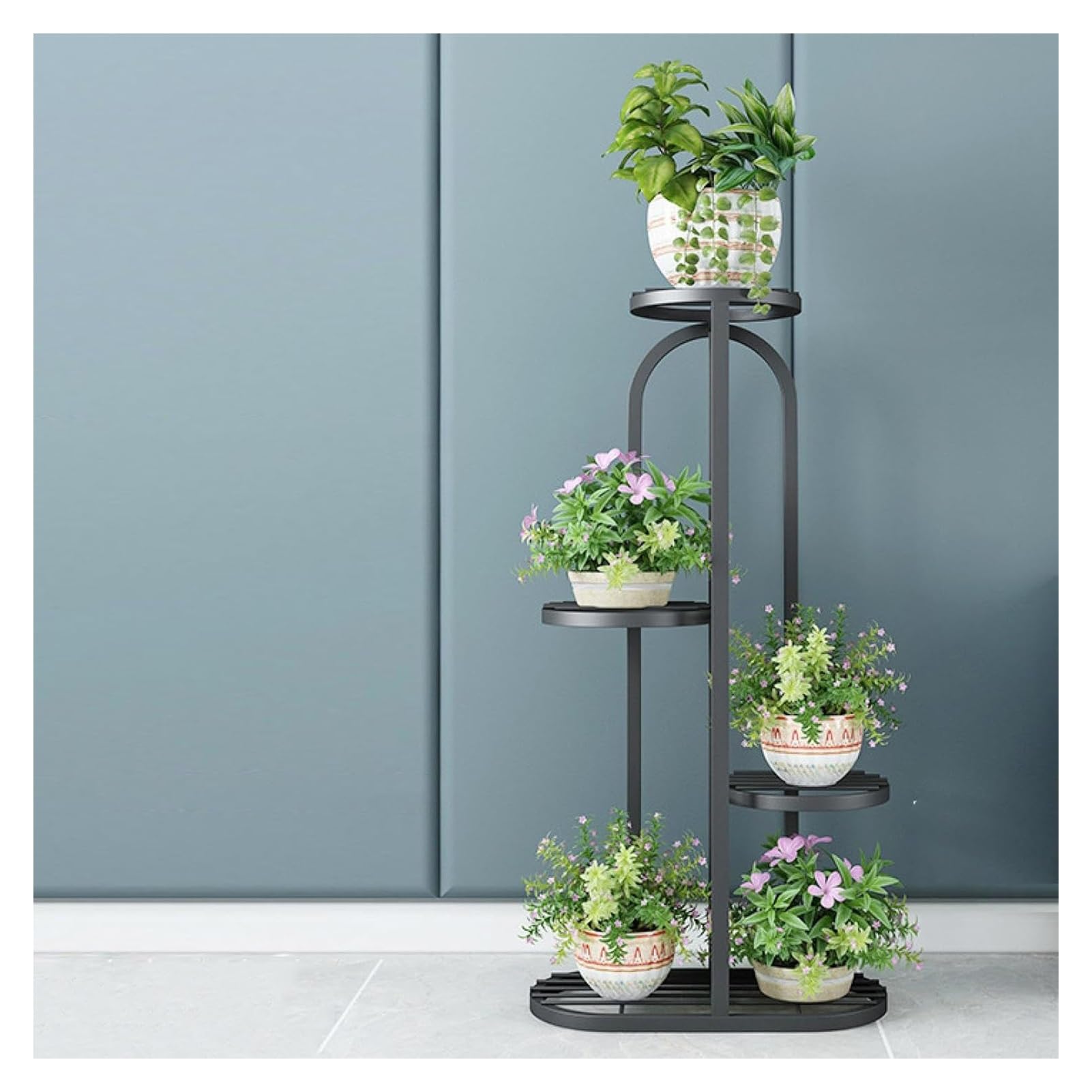Amazon.co.jp: 金属製植物スタンド複数の植木鉢ホルダー棚プランター