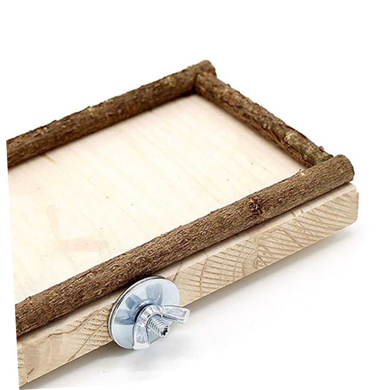 DOITOOL 2piezas Tablero De Salto De Madera para Aves De Caja De Alimentación y Juguete para Periquitos y Loros para Ejercicio y Coordinación El Hogar o Tienda De Mascotas