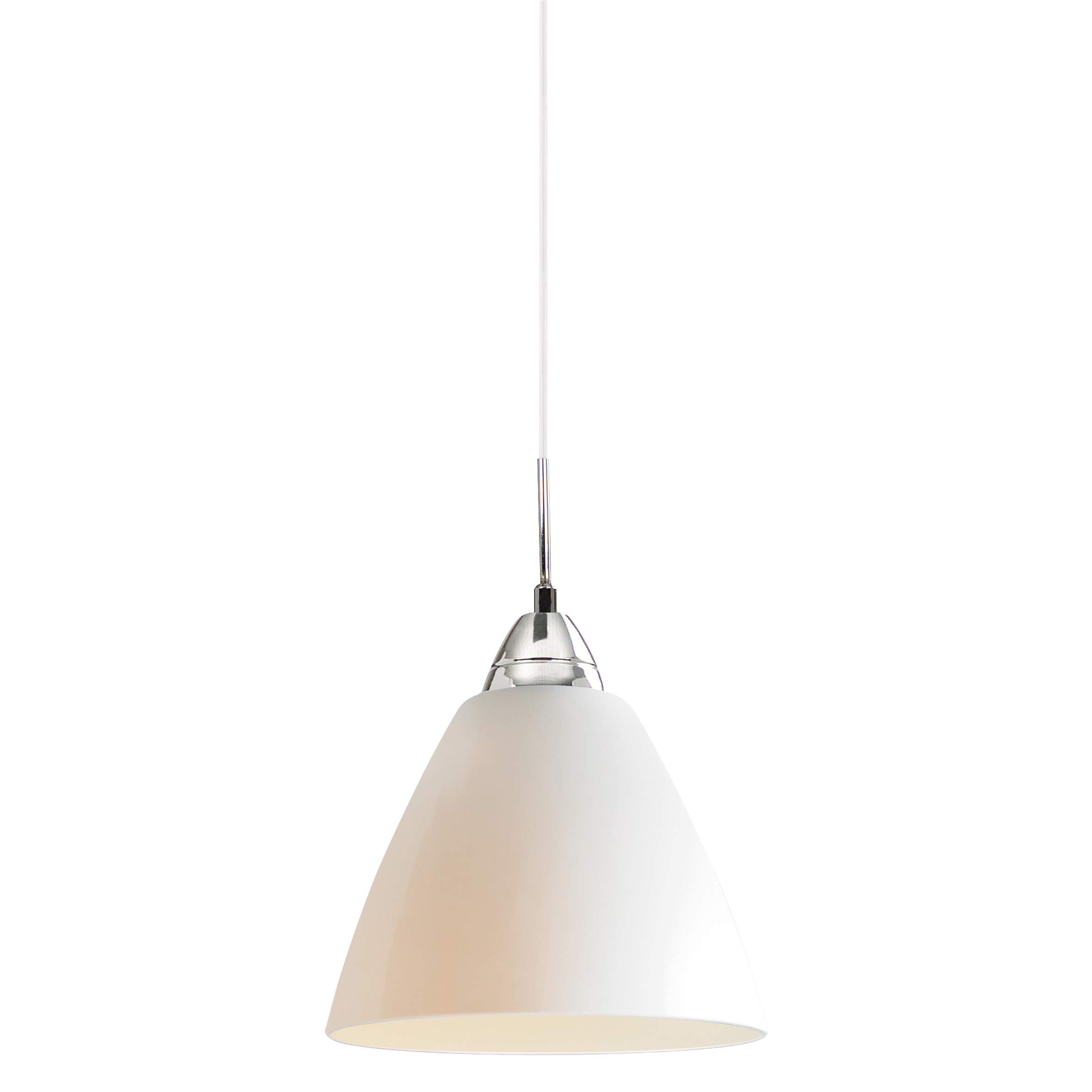 Nordlux White Read Indoor Pendant Light Glass E27 Hand Blown Glass - Kitchen, Bedroom, Living Room Mains Powered, Ip20
