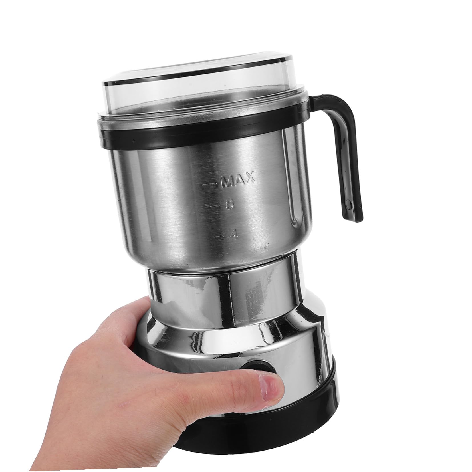 CLISPEED Molinillo de Café Capacidad de 500 Ml de Acero Inoxidable o Eléctrico y 6 Cuchillas para Molienda Precisa y Silenciosa para en Adecuado para Uso en Cocina o Viaje Uso Cocina Viaje