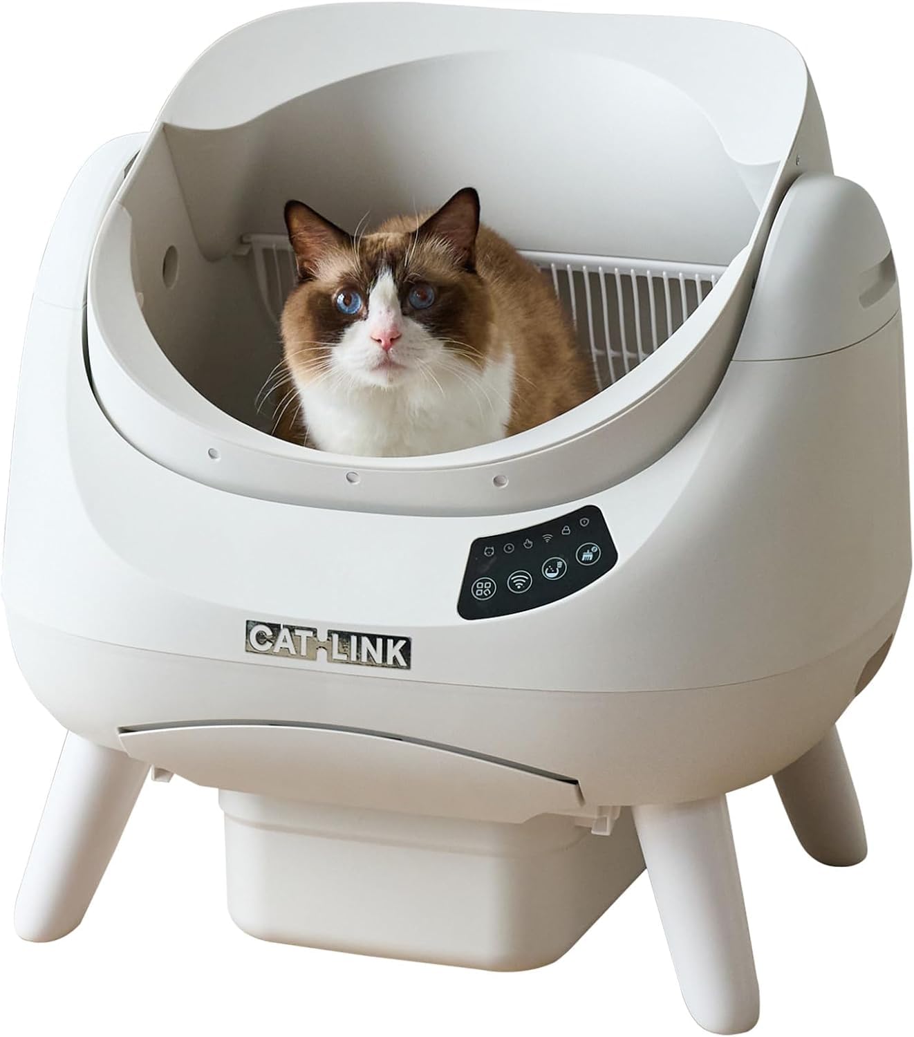 Amazon | CATLINK SCOOPER OPEN-X ホワイト 自動 猫 トイレ キャット