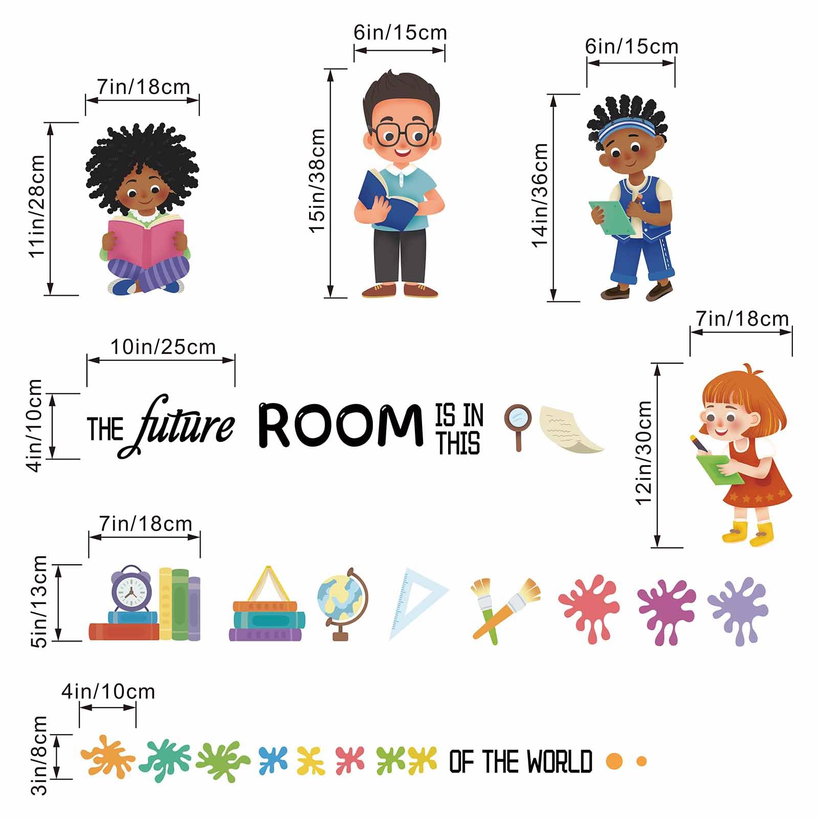 Classroom Reading Wall Stickers for Kids: Peel and Stick Inspirational Quotes Book Read Wall Decals - Image 4