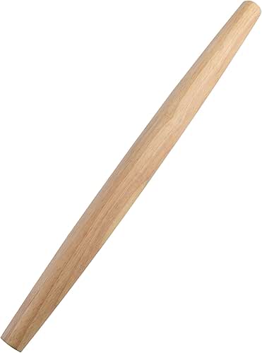 French Rolling Pin (17 Inches) –WoodenRoll Pin for Fondant, Pie