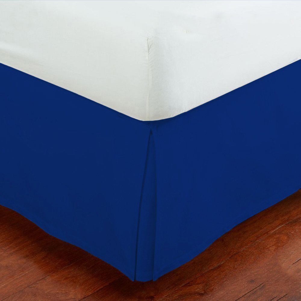 Fancy Collection Full Size Easy Care Tailored Microfiber 14-inch Bed Skirt Solid Royal Blue New by Fancy Linen-image-41