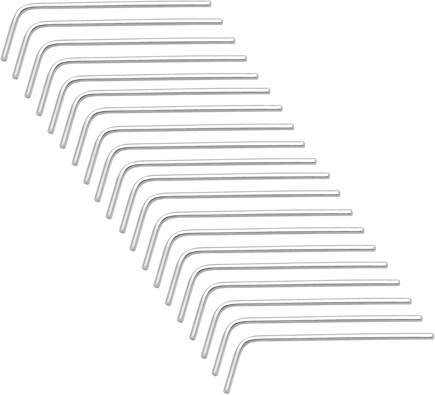 Piutouyar 1.5mm Hex Key Wrench, 20Pcs Allen key Wrench, L Shaped Wrench