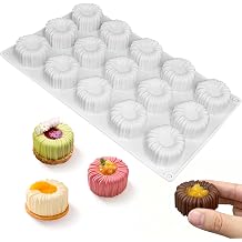 Cylinder Coil Silicone Baking Mold, 3D Round Mini Mousse Cake Molds