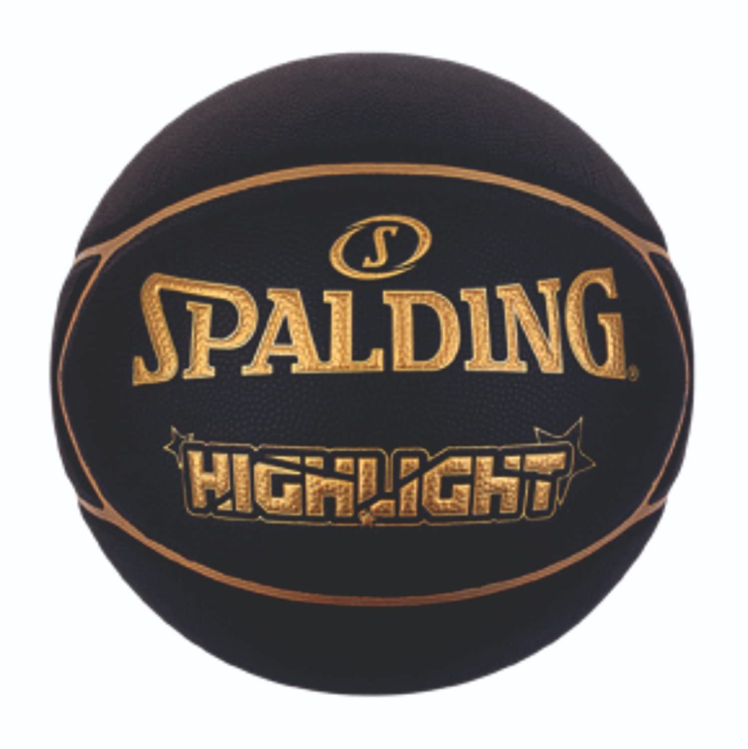 Amazon.com : Spalding Highlight Rubber Basketball (Color