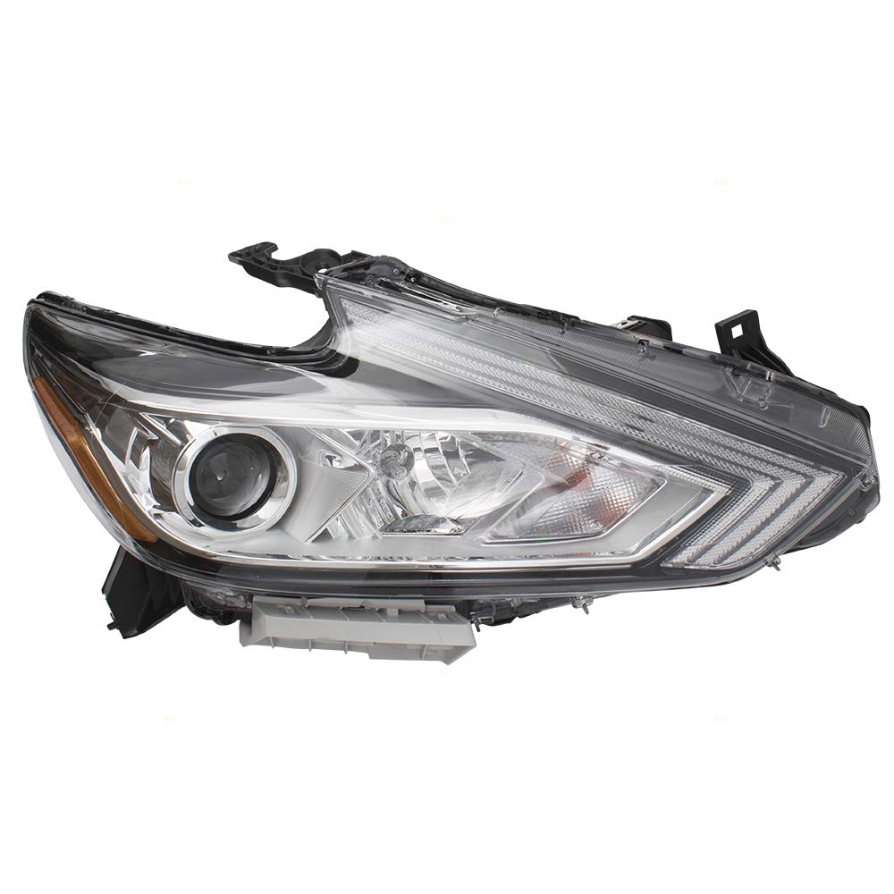 Brock Headlight for 2016-2018 Altima w/Chrome Bezel w/o LED Daytime Running Lights 260109HS9A Right NI2503247