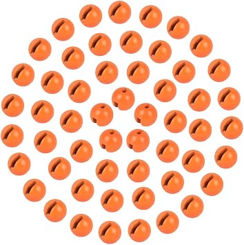 150pcs Tungsten Slotted Beads for Fly Tying, Sink Deeper and Faster 12 Colors/13 Sizes Slotted Tungsten Beads Fly Tying Beads Head Fly Tying Materials