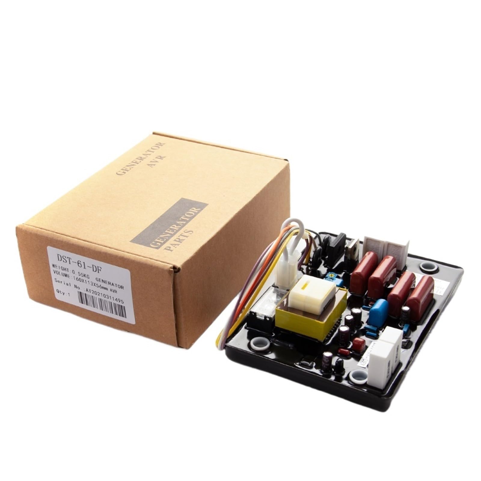 WQGQPXOB 1pcs DST-61-DF AVR Generator 3 Phase Automatic Voltage Regulator Brushless Avr 220v Stabilizer