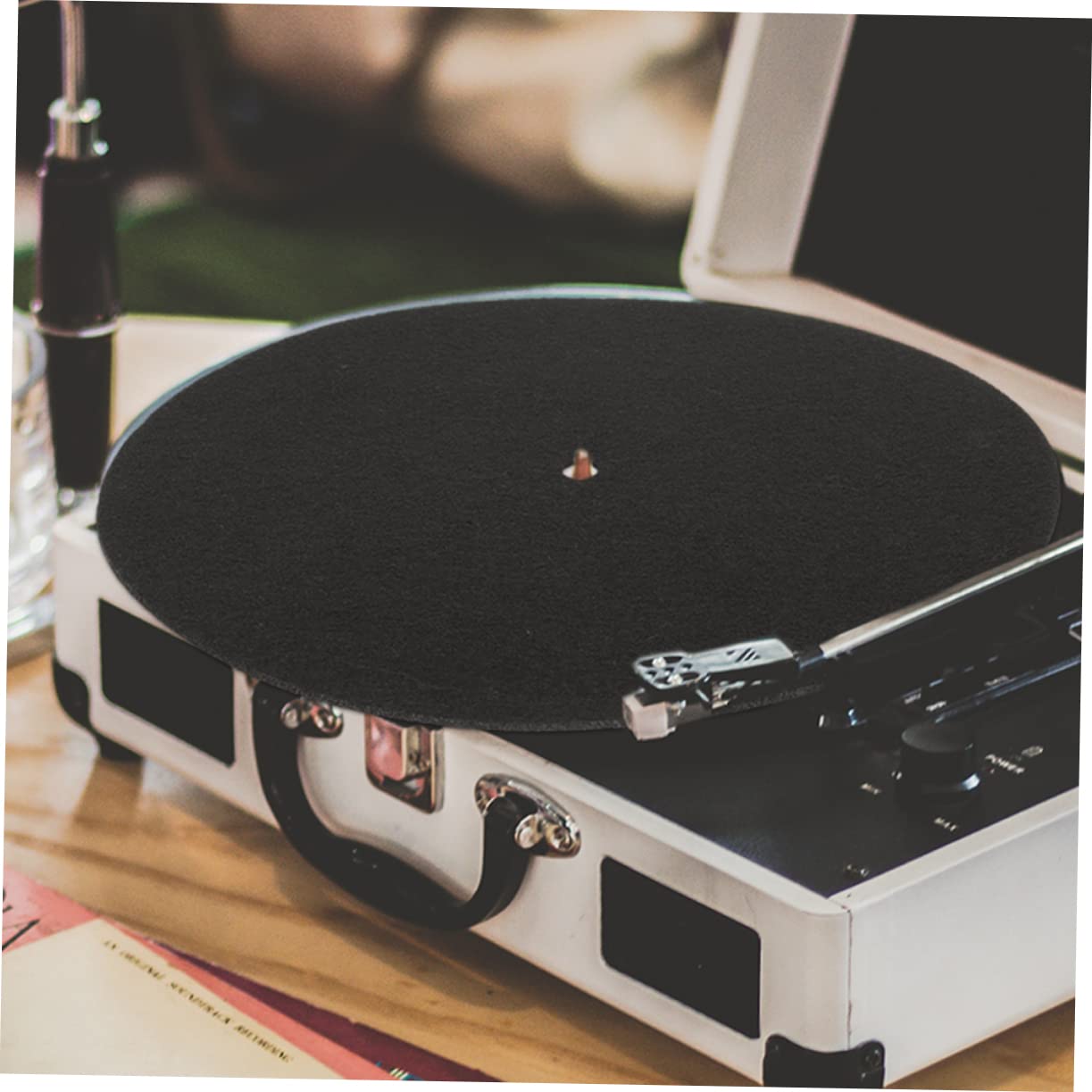 COSMEVIVI 2pcs Record Mat Record Protective Mat Vinyl Records Cushion Vinyl Player Mat Record Players Supplies Turntable Mat Home Disc Mat Turntable Pad Vinyl Record Players Mat for Record