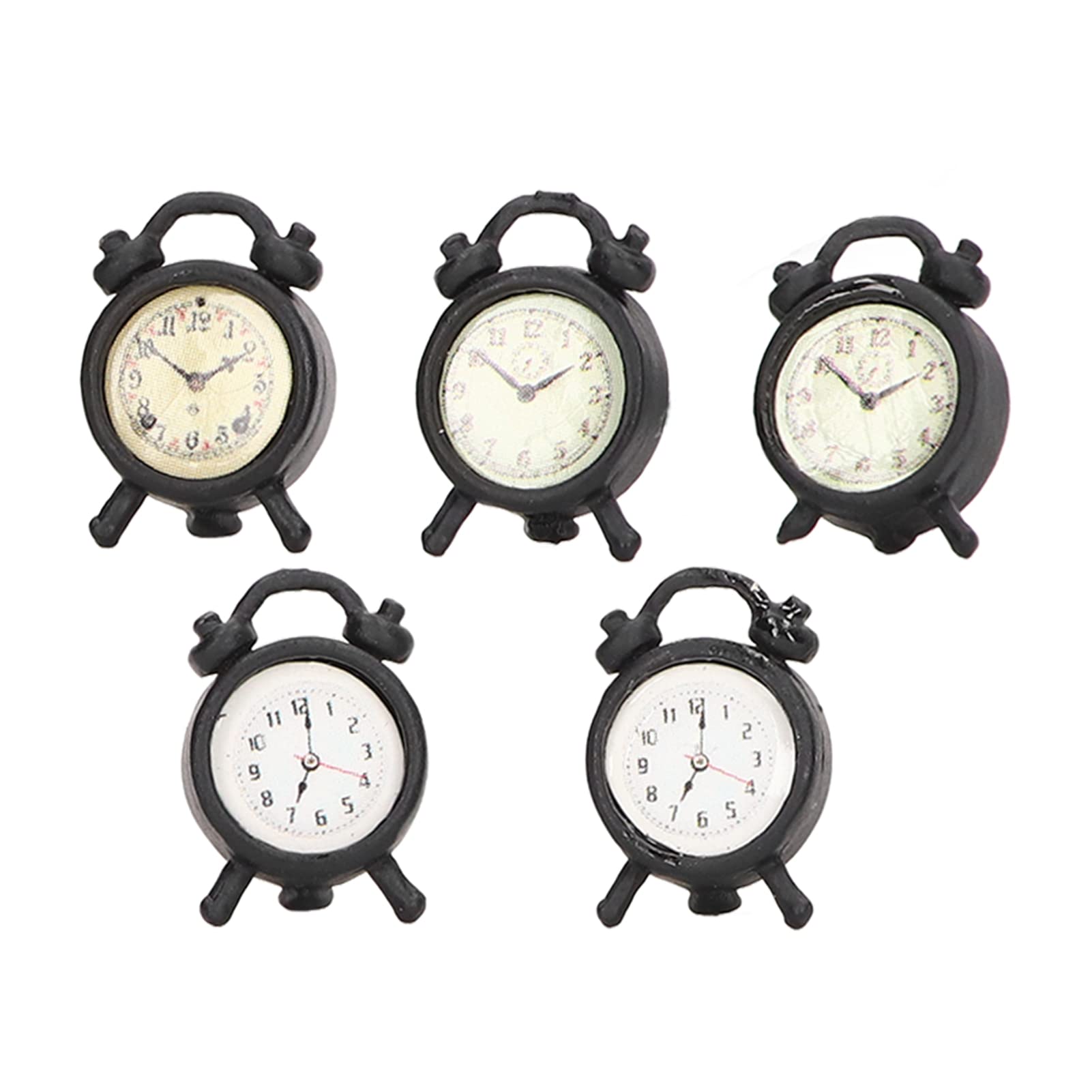 Amazon.co.jp: ドールハウス目覚まし時計、5PCSリアルモデルリアル