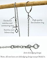 Vista 5 de Cadena de pie de pájaro cuerda de entrenamiento de acero inoxidable para exteriores, loro al aire libre, accesorios para anillo de pie de tobillo