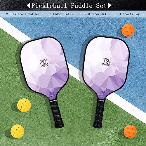 Image of YC DGYCASI Pickleball Paddles Set of 2 USAPA Approved Pickleball Set 2026