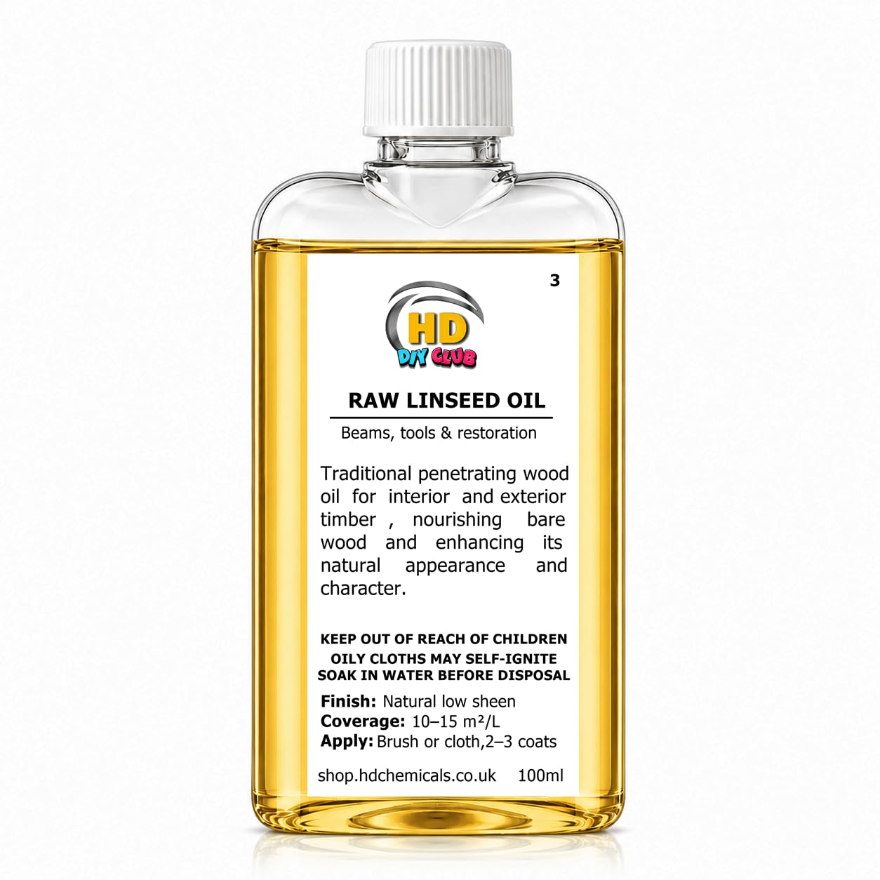 Linseed Raw Wood Oil 100ml