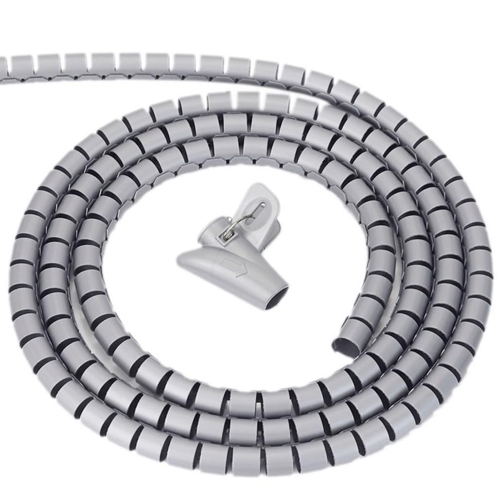 Gestión de Cables Eléctricos para Oficinas Y Hogares, Pinzas de Almacenamiento de Cables Eléctricos, Gerentes de Manguitos de Cables, Protectores de Cables de Manguito/Color/40Mm*5M