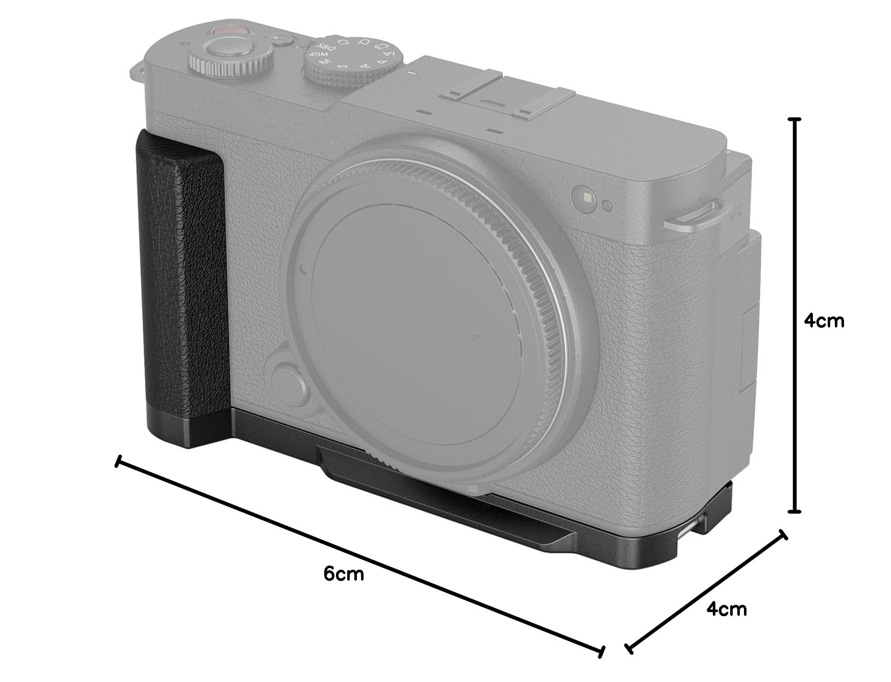 SMALLRIG Maniglia a Forma di L per Panasonic LUMIX S9 con Impugnatura Ergonomica in Silicone, Piastra a Sgancio Rapido Integrata per Arca per Accendere Rapidamente Treppiedi/Scatto a Mano - 4517