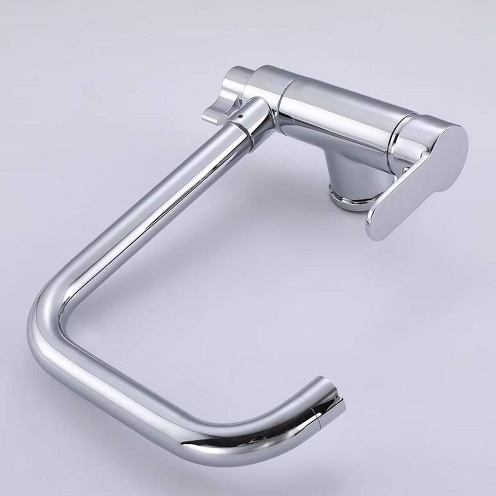 Grifo Cocina 3 Vias Osmosis Abatible, Grifo de Cocina para Ventana Plegable Giratorio de 360° Agua Purificada Agua Fría y Caliente Latón Grifos Fregadero Cocina-Cromo