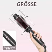 Perie electrică cu încălzire Tresses Touch, cu înveliș ceramic și turmalină, tehnologie cu ioni negativi, 5 trepte de temperatură, voltaj universal, aur roz, încălzire rapidă în 30 secunde 8