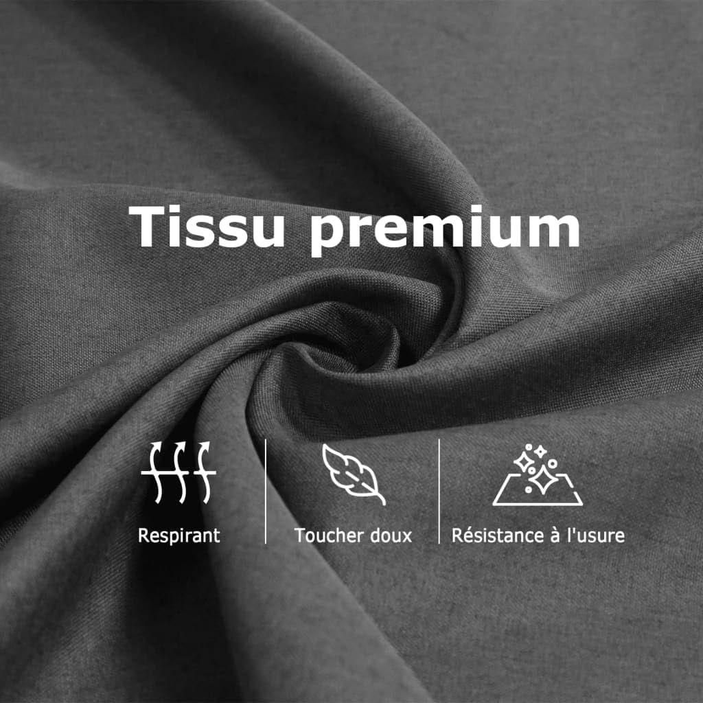 vidaXL Fauteuil de Massage inclinable Crème Tissu