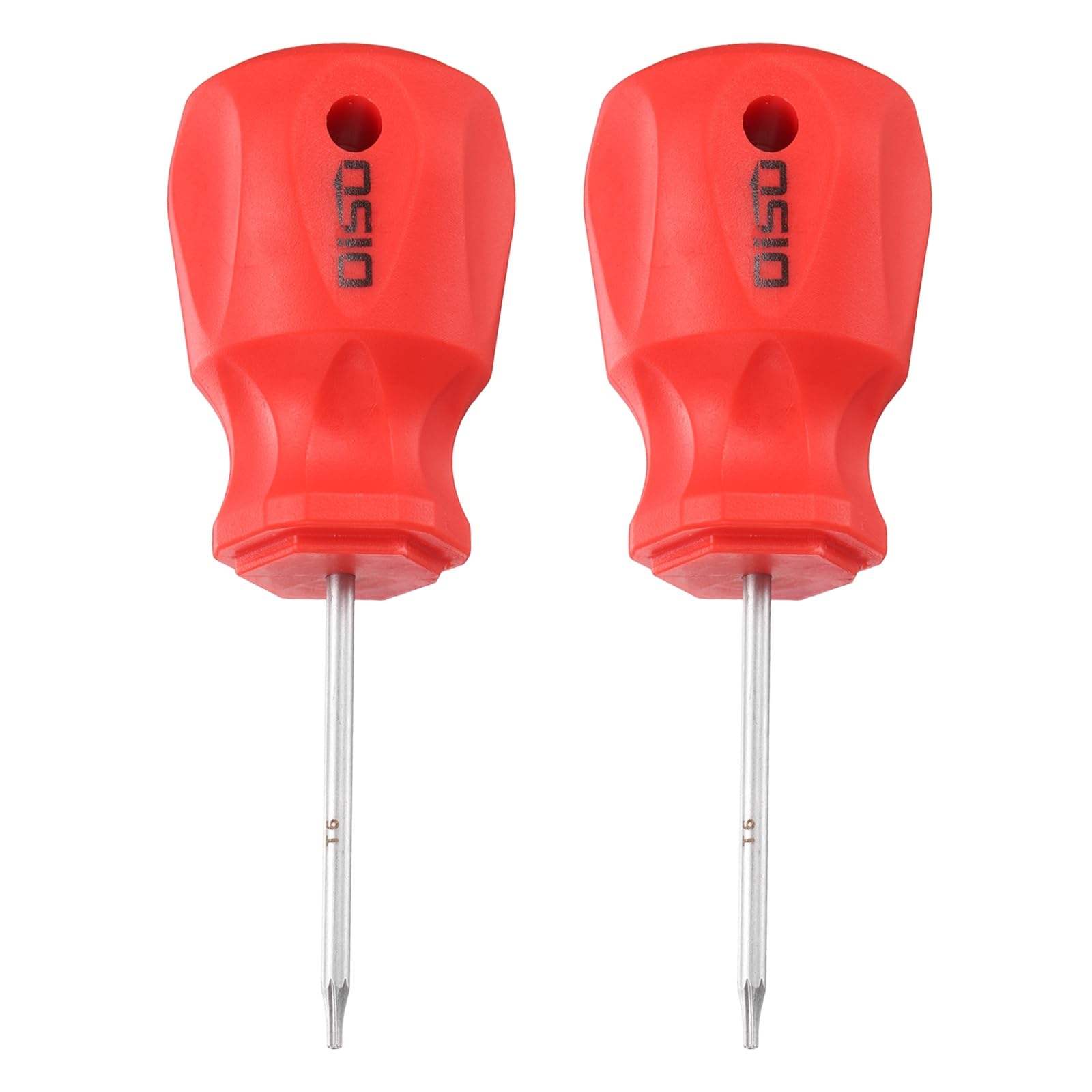 sourcing map 2pcs Small Hex Screwdriver T6 105mm Length S2 Steel Magnetic Head Metric Mini Plum Hexagon Screw Driver with Non-Slip Handle for Tight Spaces Hand Tools, Silver