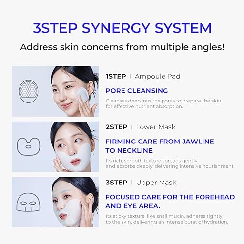 Miniatura 7 de DEWYCEL Máscara de cuidado privado  Mascarilla facial coreana premium para el cuidado de la piel  Mascarilla calmante, hidratante, levantadora y