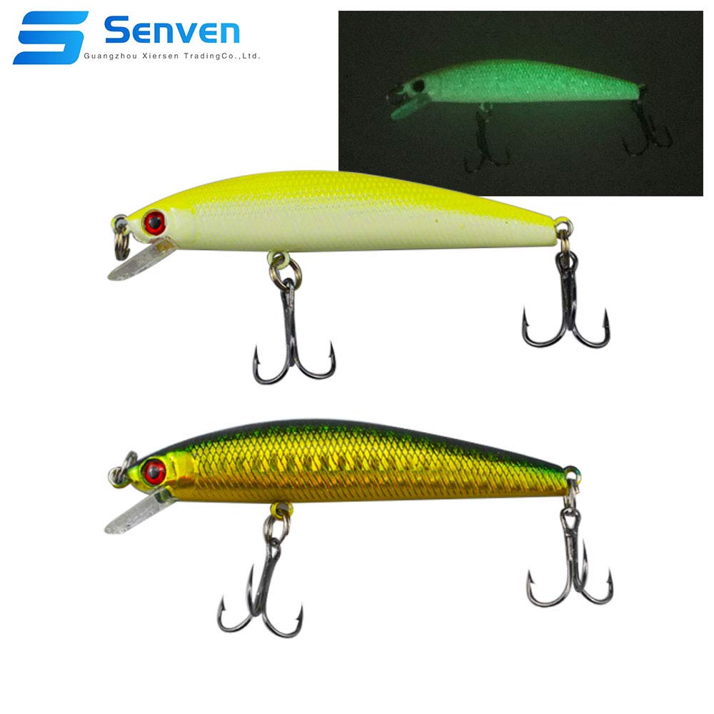 9er/Set Swimbait 6,8cm/6,5g Elritze Angelköder Haken Tackle Hartköder
