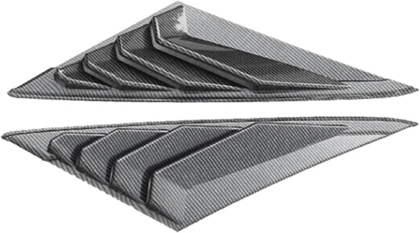 1 Pair Rear Window Louver Cover Side Vent Quarter Window Louver Shutter Cover Trim Compatible with Hyundai Elantra 2021-2023