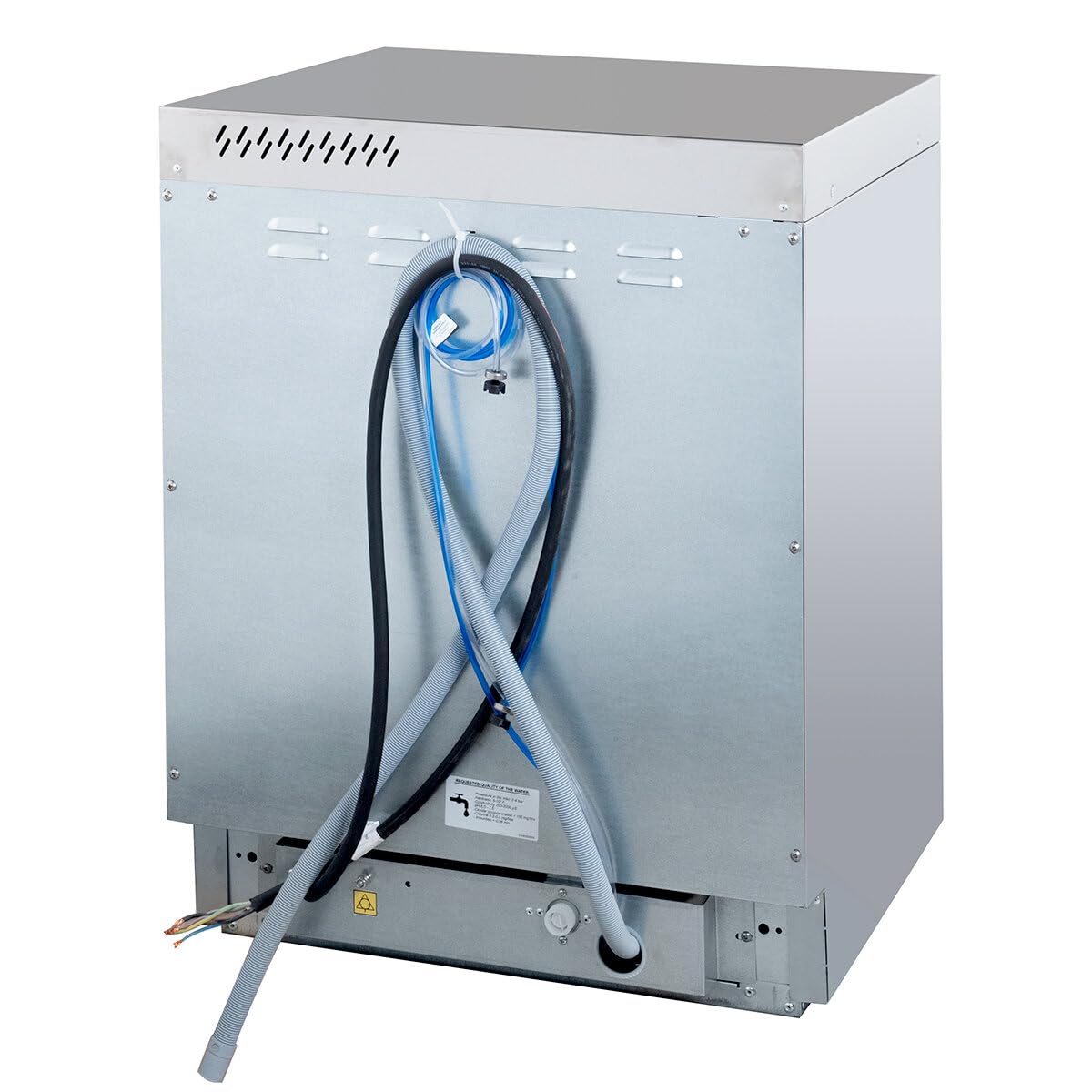 Geschirrspülmaschine HYPRO-GSM50SL | Korb 50×50 cm | Geschirrspüler für Gastronomie | mit Reiniger- & Klarspüldosierer | Ablauf- & Drucksteigerungspumpe | 230 V | Edelstahl | Made in Europe