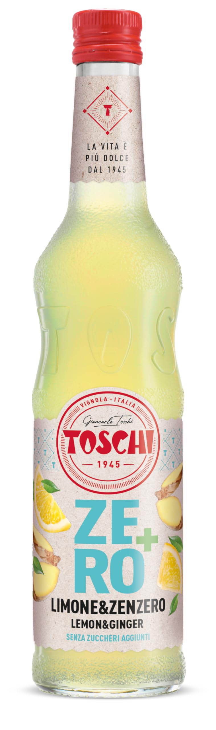 Drink Zero + 560 ml, Sciroppo senza Zucchero nei gusti: Amarena, Menta, Limone&Zenzero, Fragola, Pompelmo Rosa ed Orzata.