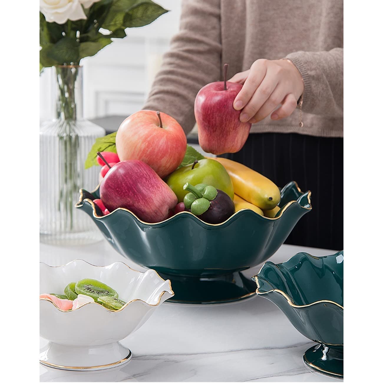 11cm ホーム＆キッチン ZXGYFD フルーツボウル、センターピースボール