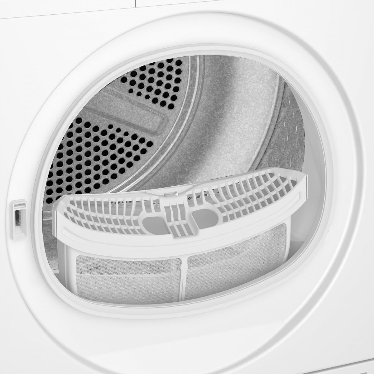 Beko - DRXS722W - Asciugatrice Slim 7kg, Classe A++, linea estetica Basic, Display Digit, oblò bianco con manopola bianca, Partenza ritardata 0-24h, Dimensioni AxLxP: 84,7x59,7x50,8cm