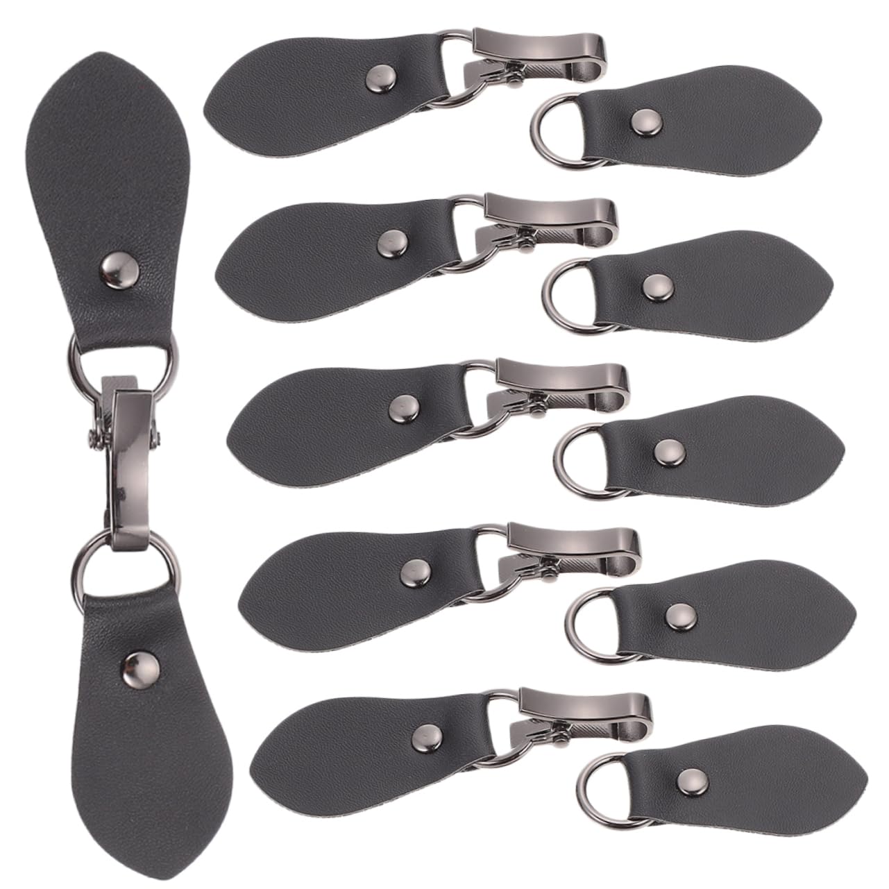 SEWACC Hebilla Para Accesorios De Vestir Hebillas De Palanca Suéter Con Botones Cierre De Abrigo Broche Antiguo Botones De Cambio De Abrigo Alfiler De Ropa Insignias Cuero Black