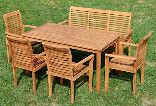 Teak Set Gartengarnitur Gartenset - 6