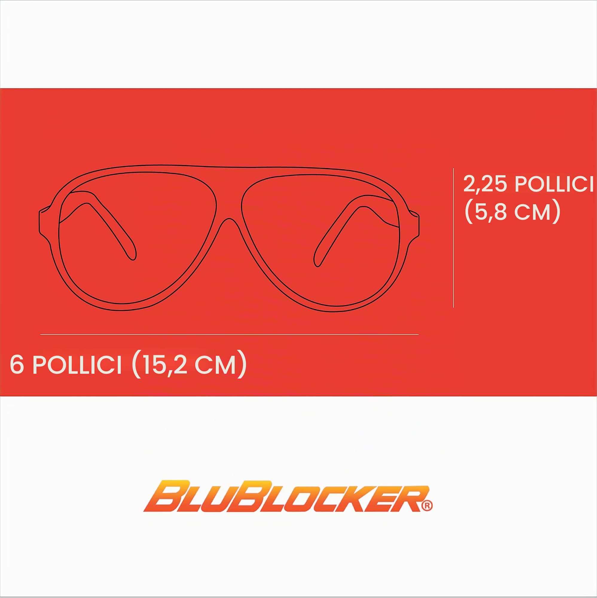 BluBlocker Occhiali da sole ufficiali da aviatore Grande Demi Tortoise
