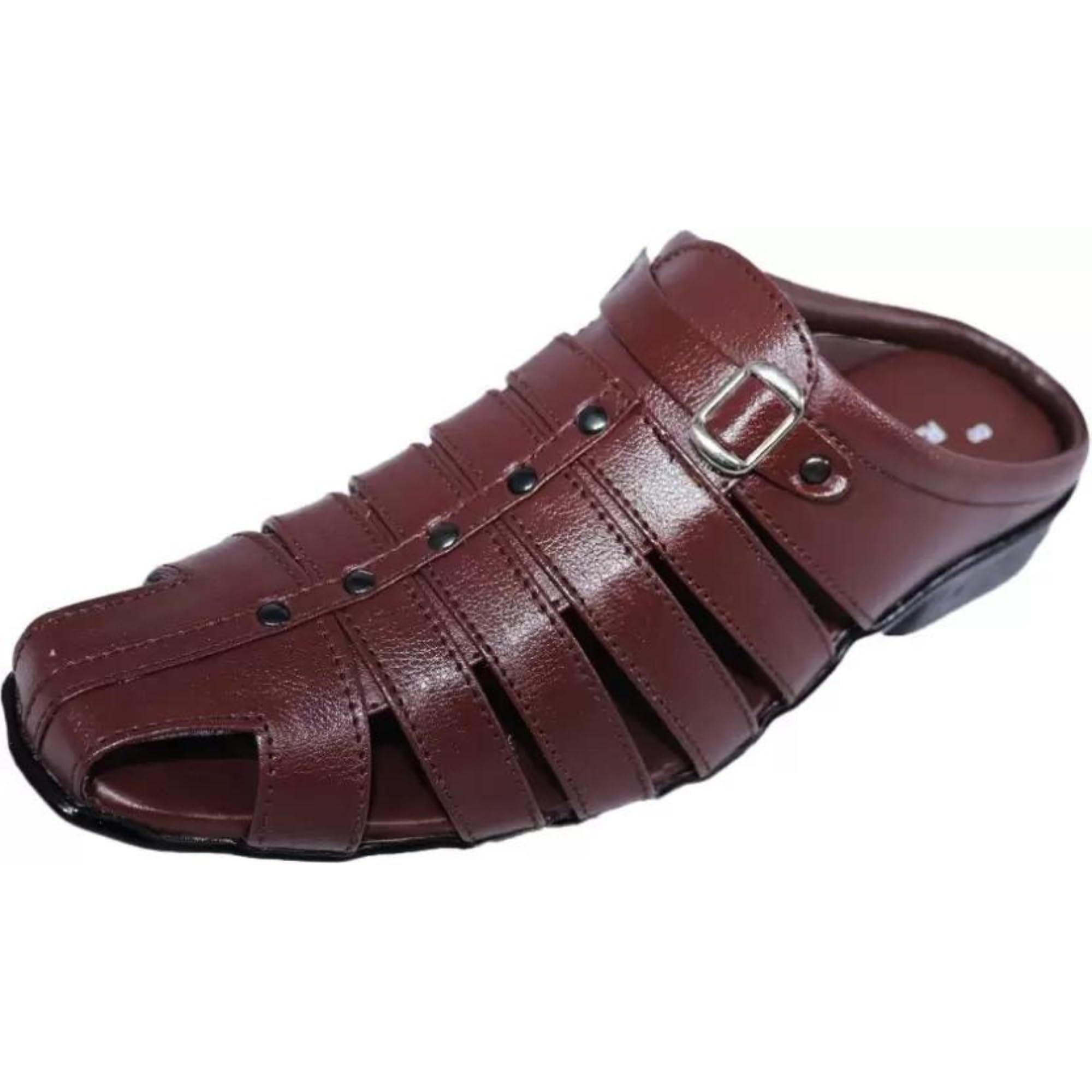 rage gaze Men Black Sandal-picture-10