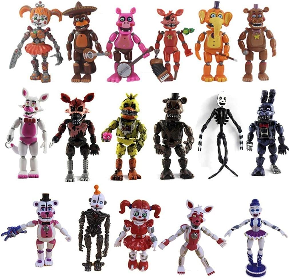 Buy 17 Pcs FNAF Action Figures Play with The Characters from The